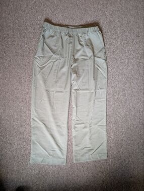 Alfred Dunner Petite Green Pull‎ On Elastic Waist Pants